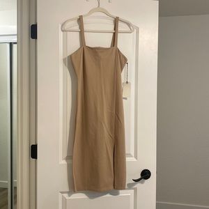 leith midi slit dress